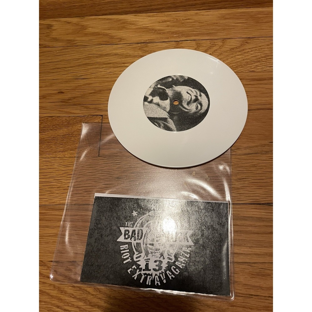 I Hate Everyone / Necktie by Bad Luck 13 Riot Extravaganza White Vinyl 7" EP